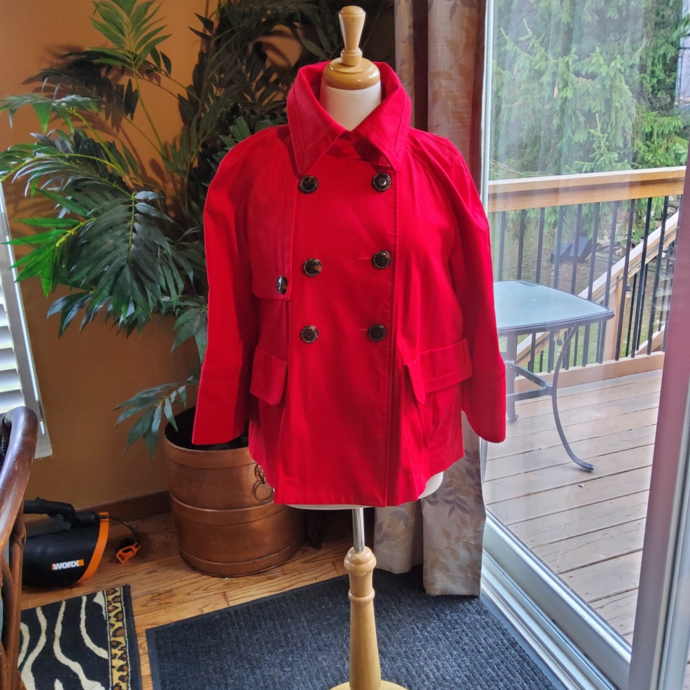 Bandolino Red Pea Coat